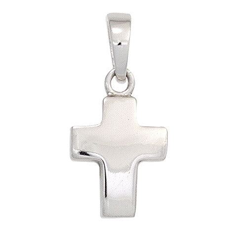 Anhänger Kreuz 925 Sterling Silber rhodiniert Kreuzanhänger Silberkreuz