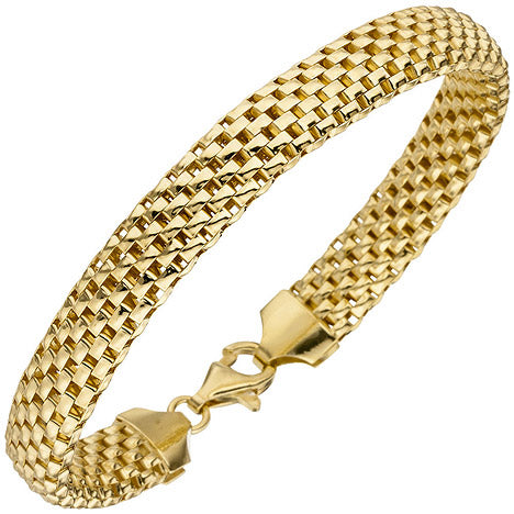 Armband 925 Sterling Silber gold vergoldet 19 cm Karabiner
