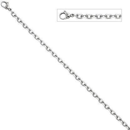 Ankerkette Edelstahl 4 3 mm 45 cm Halskette Kette Karabiner