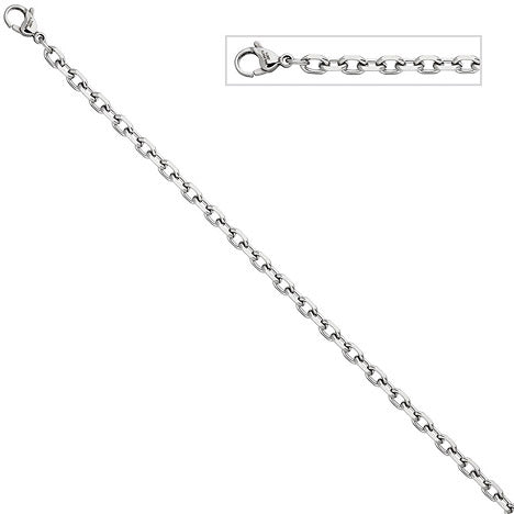 Ankerkette Edelstahl 4 3 mm 45 cm Halskette Kette Karabiner