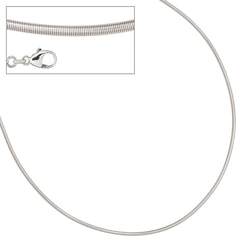 Halsreif 925 Sterling Silber 2 mm 42 cm Kette Halskette Silberhalsreif