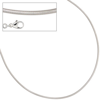 Halsreif 925 Sterling Silber 2 mm 42 cm Kette Halskette Silberhalsreif