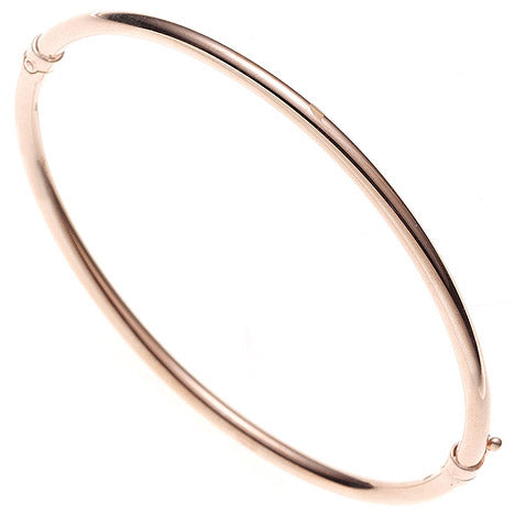 Armreif Armband oval 585 Gold Rotgold Goldarmreif Steckverschluss