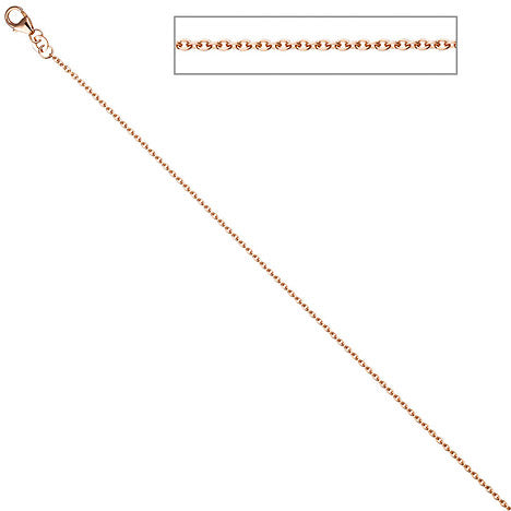 Ankerkette 333 Rotgold 1 4 mm 42 cm Gold Halskette Kette Rotgoldkette Karabiner