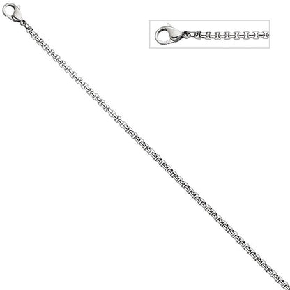 Venezianerkette Edelstahl 3 mm 45 cm Kette Halskette Karabiner