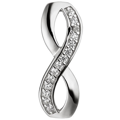 Anhänger Unendlich 925 Sterling Silber mit Zirkonia Silberanhänger