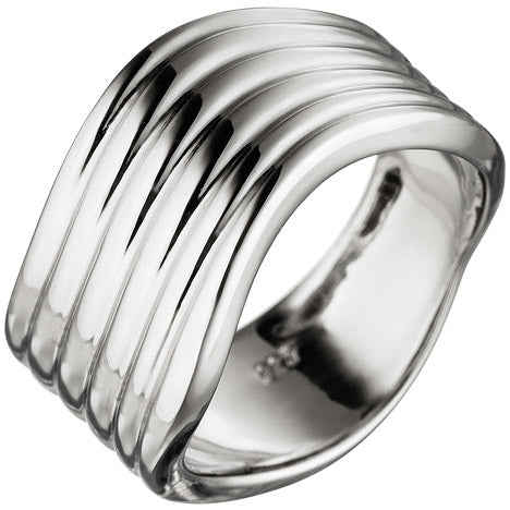 Damen Ring breit 925 Sterling Silber Silberring