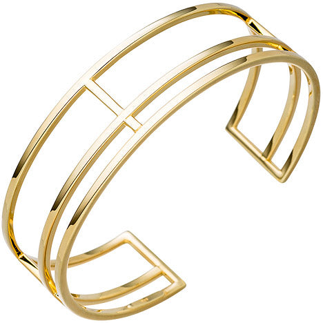 Armspange / offener Armreif 925 Silber gold vergoldet Armband mehrreihig