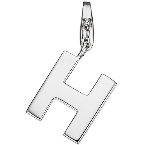 Einhänger Charm Buchstabe H 925 Sterling Silber Anhänger für Bettelarmband