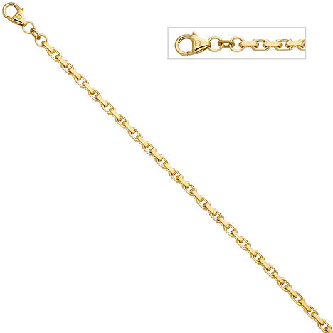 Ankerarmband 333 Gold Gelbgold diamantiert 21 cm Armband Goldarmband