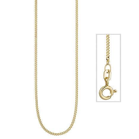 Panzerkette 925 Sterling Silber gold vergoldet 1 3 mm 50 cm Kette Halskette
