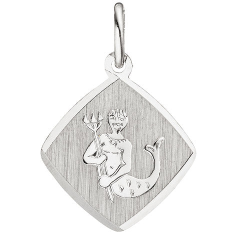Anhänger Sternzeichen Wassermann 925 Sterling Silber matt Sternzeichenanhänger