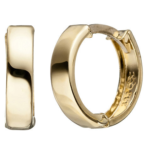 Creolen rund 333 Gold Gelbgold Ohrringe Goldcreolen Goldohrringe