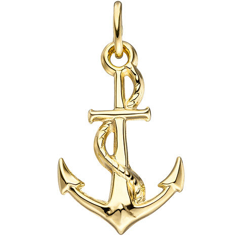 Anhänger Anker 333 Gold Gelbgold Goldanhänger