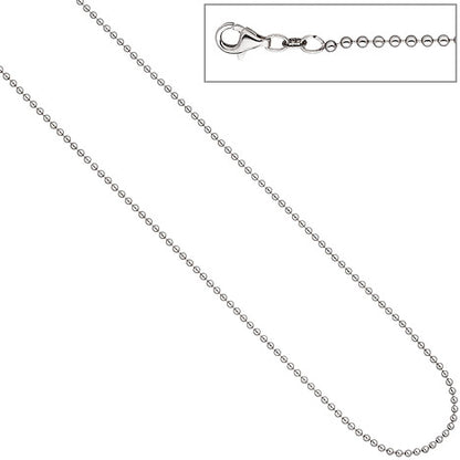 Kugelkette 925 Silber 2 0 mm 45 cm Kette Halskette Silberkette Karabiner