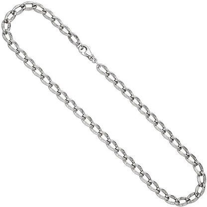 Lang-Panzerkette 925 Sterling Silber 7 3 mm 45 cm Kette Halskette Silberkette
