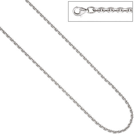 Ankerkette 925 Silber diamantiert 3 4 mm 45 cm Kette Halskette Silberkette