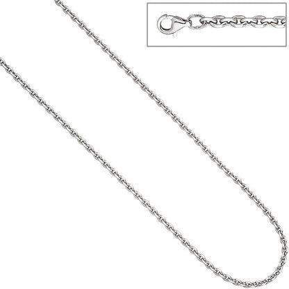 Ankerkette 925 Silber diamantiert 3 4 mm 45 cm Kette Halskette Silberkette
