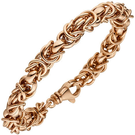 Armband 925 Sterling Silber rotgold vergoldet 20 cm