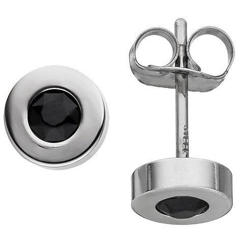 Ohrstecker rund aus Edelstahl mit SWAROVSKI® ELEMENTS Ohrringe 5 8 mm