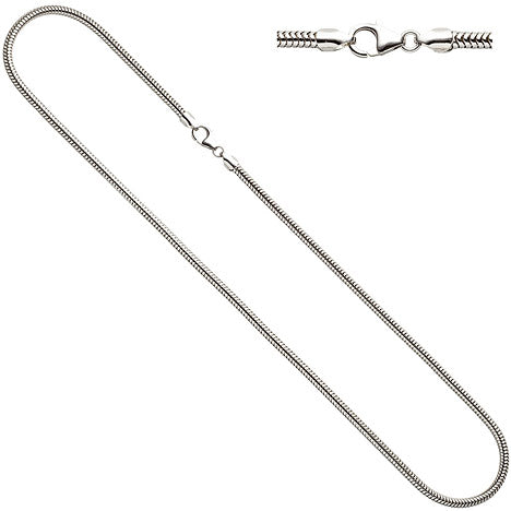 Schlangenkette 925 Sterling Silber 2 9 mm 50 cm Kette Halskette Silberkette