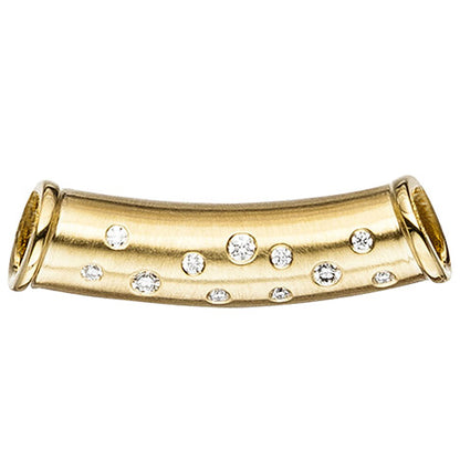 Anhänger 585 Gold Gelbgold 11 Diamanten Brillanten Goldanhänger Diamantanhänger