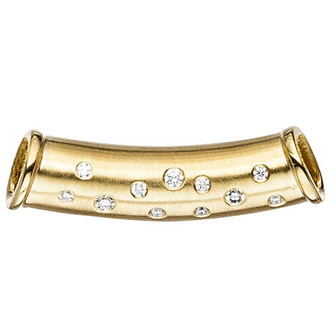 Anhänger 585 Gold Gelbgold 11 Diamanten Brillanten Goldanhänger Diamantanhänger