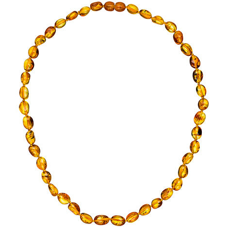 Kette Collier Bernstein Verlauf 45 cm Halskette Bernsteinkette Bernsteincollier