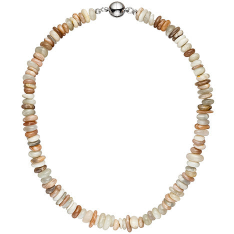 Halskette Kette Sonnenstein 45 cm Sonnensteinkette Steinkette Edelsteinkette