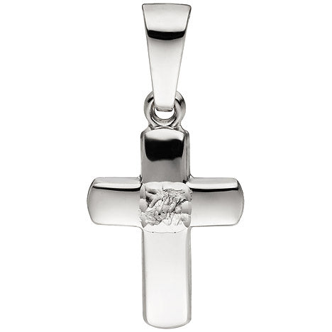Anhänger Kreuz 333 Gold Weißgold Kreuzanhänger Goldanhänger