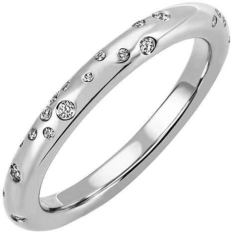 Damen Ring 585 Gold Weißgold 34 Diamanten Brillanten 0 21ct. Diamantring