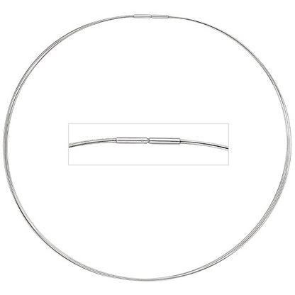 Halsreif 5-reihig Edelstahl 45 cm