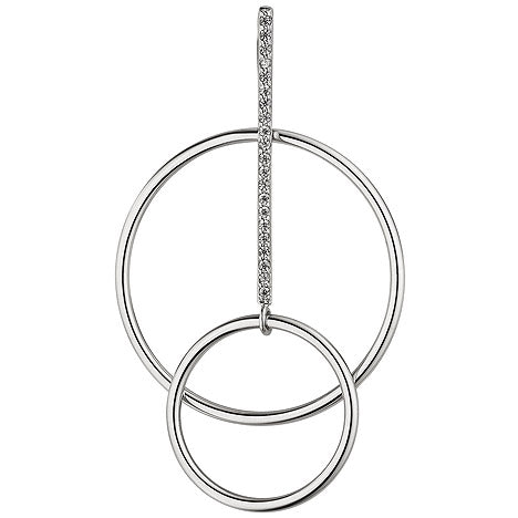 Anhänger 925 Sterling Silber 21 Zirkonia Silberanhänger