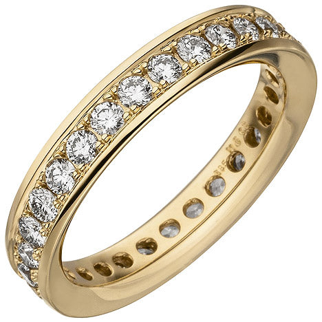 Damen Memory-Ring 585 Gold Gelbgold mit Diamanten Brillanten 1 12 ct.