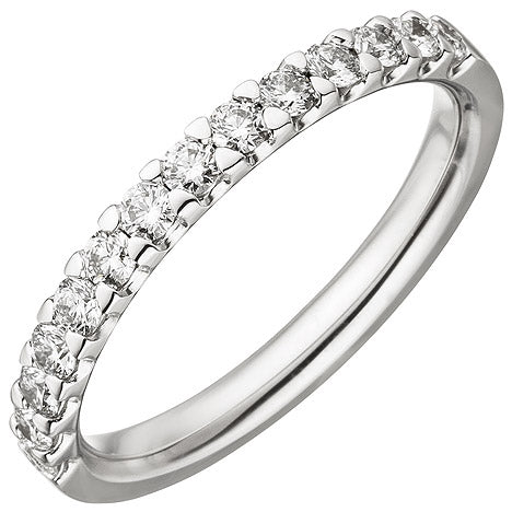 Damen Ring 585 Gold Weißgold 14 Diamanten Brillanten 0 56 ct. Diamantring
