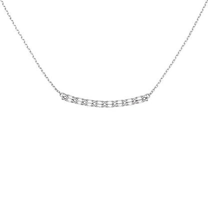 Collier Halskette 925 Sterling Silber 45 cm Kette Silberkette