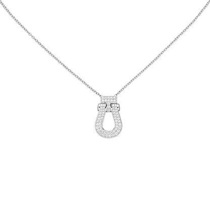 Collier 925 Sterling Silber 64 Zirkonia 45 cm Silberkette Karabiner