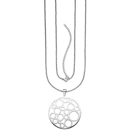 Collier Kette mit Anhänger Edelstahl 80 cm