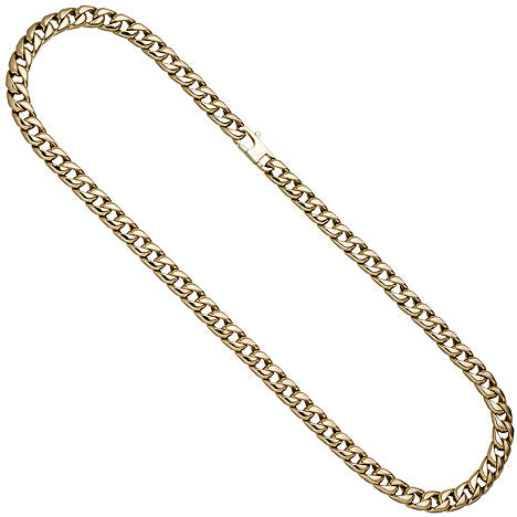 Panzerkette 585 Gold Gelbgold 50 cm Kette Halskette Goldkette Karabiner