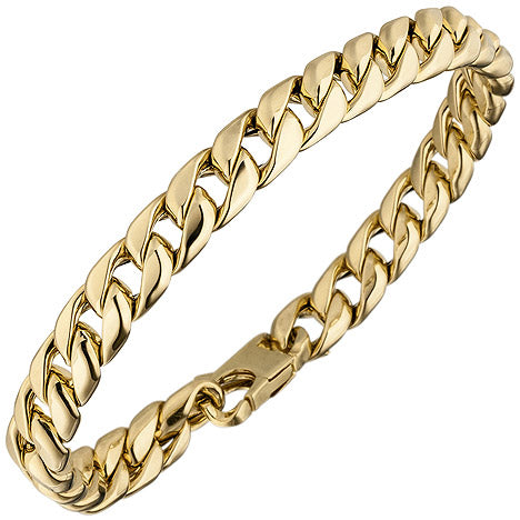Panzerarmband 585 Gold Gelbgold 21 cm Armband Goldarmband