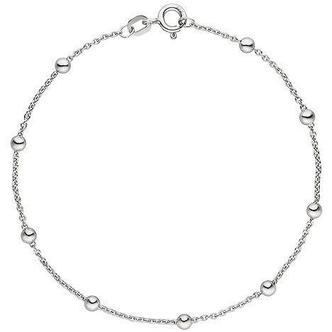 Armband mit kleinen Kugeln 925 Sterling Silber 18 5 cm