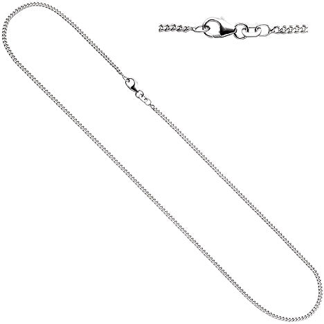 Panzerkette 925 Silber 1 7 mm 45 cm Kette Halskette Silberkette Karabiner
