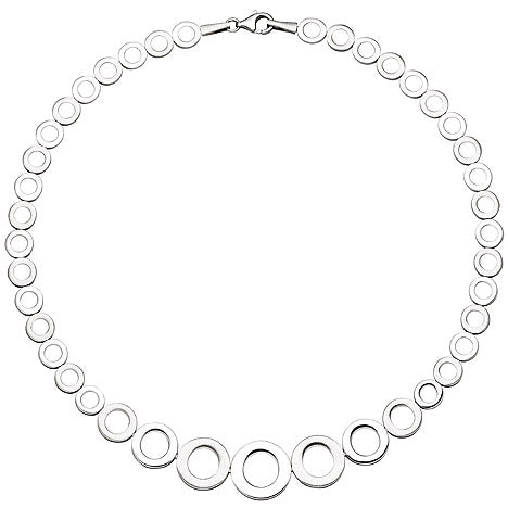 Collier Halskette im Verlauf 925 Sterling Silber 45 cm Kette