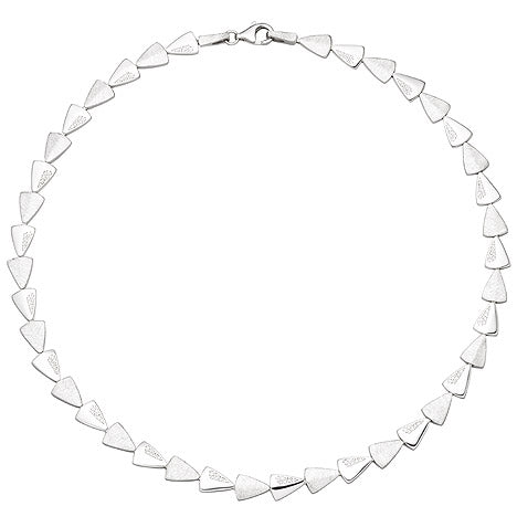 Collier Halskette 925 Silber 120 Zirkonia 45 cm Kette Silberkette