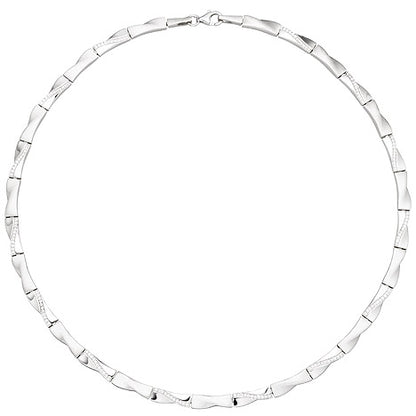Collier Halskette 925 Silber 154 Zirkonia 45 cm Kette Silberkette