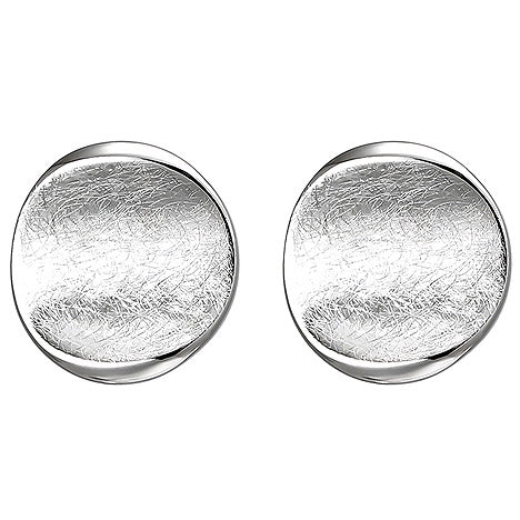 Ohrstecker 925 Sterling Silber eismatt Ohrringe Silberohrringe