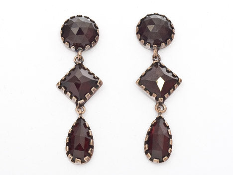 Ohrringe Granat 925