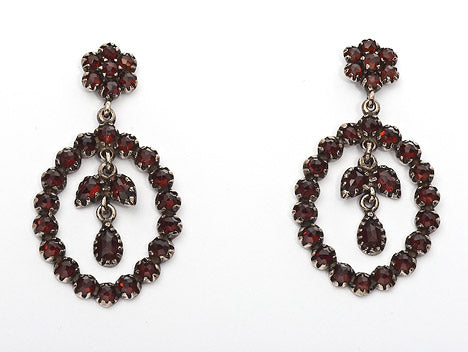 Ohrringe Granat 925