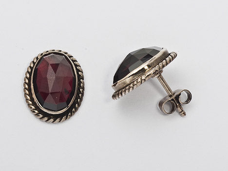 Ohrringe Granat 925