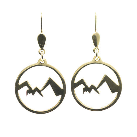 Ohrringe Watzmann Berchtesgaden 585 Gelbgold - ohne Schriftzug